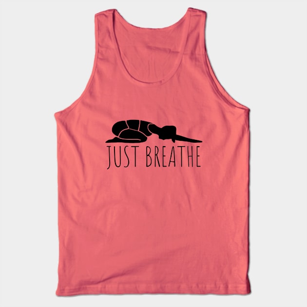 Just Breathe Yoga Tank Top by KayBee Gift Shop